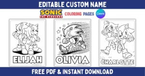 Sonic Coloring Pages Main