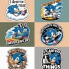 10pcs Sonic Cute Stickers for Kids | Printable Positive Affirmations